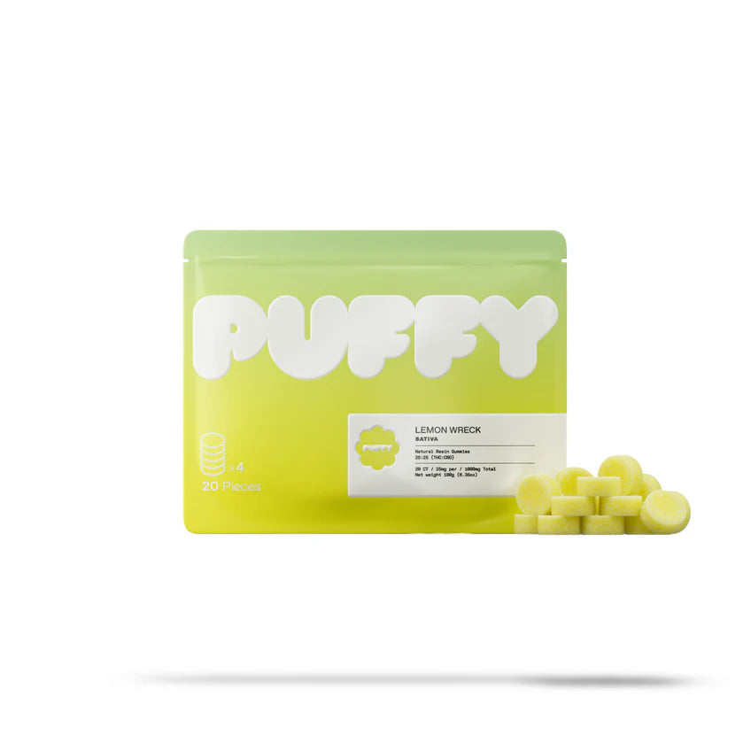 Puffy Gummy - 20-Piece Gummy Pack 25mg:25mg - Sativa