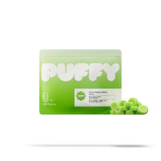 Puffy Gummy - 20-Piece Gummy Pack 25mg:25mg - Sativa