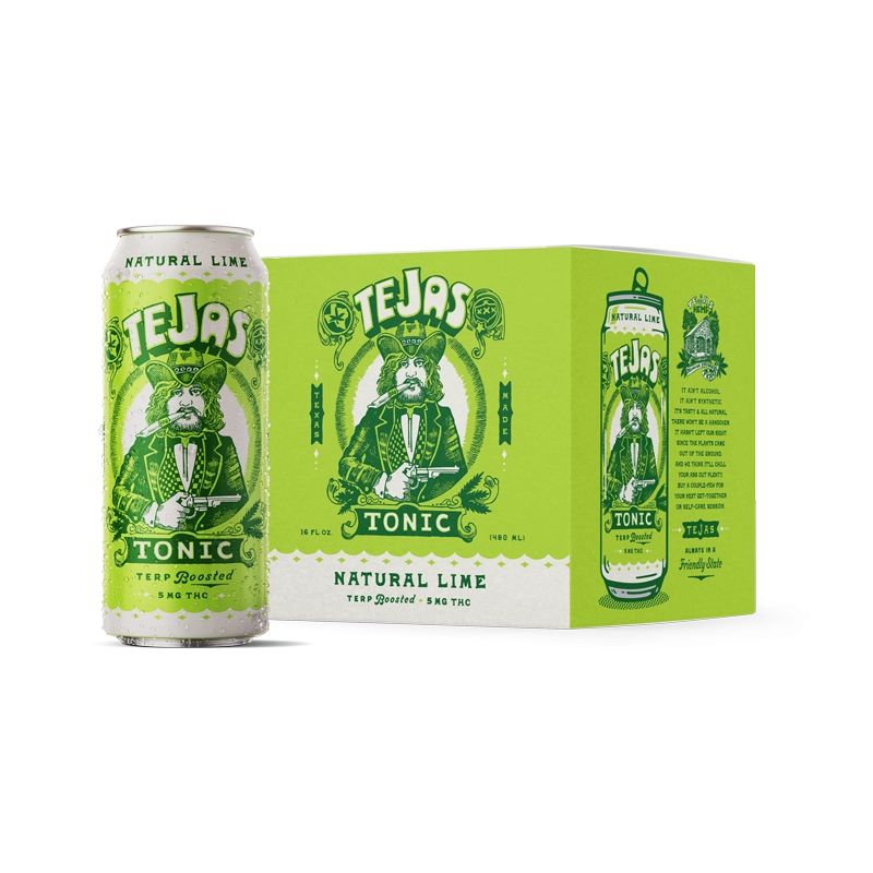 25mg:5mg(CBD:THC) Tejas Tonic Soda - Natural Lime