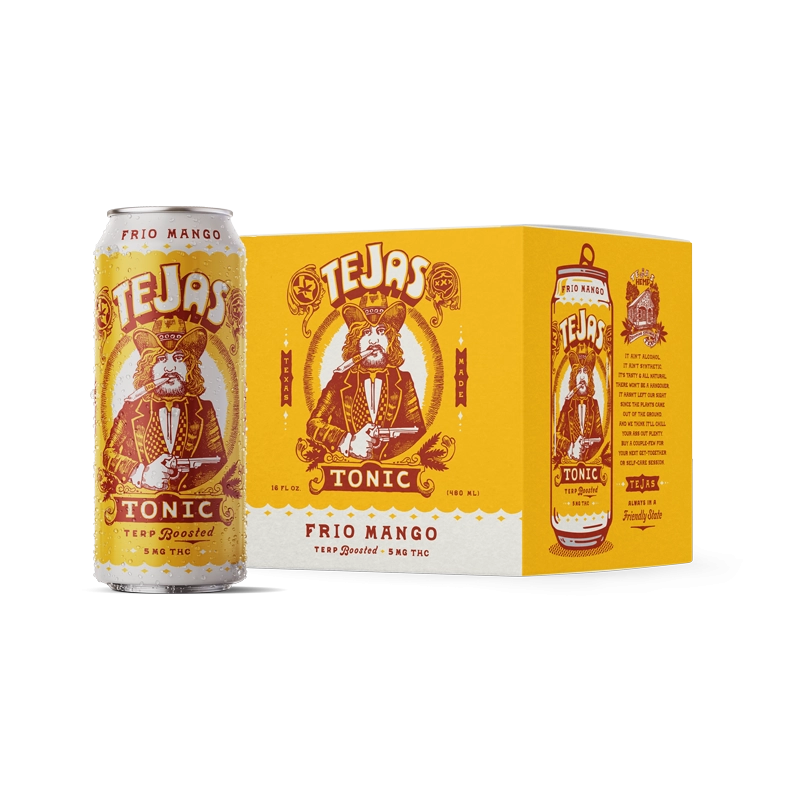 25mg:5mg (CBD:THC) Tejas Tonic Soda - Frio Mango